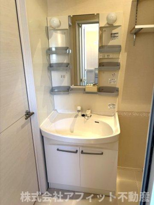 【洗面所】 | グレイスコート手城Ｂ | 洗髪洗面化粧台