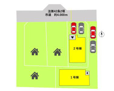 よかタウン／南区御幸西２丁目３期／２号棟の区画図