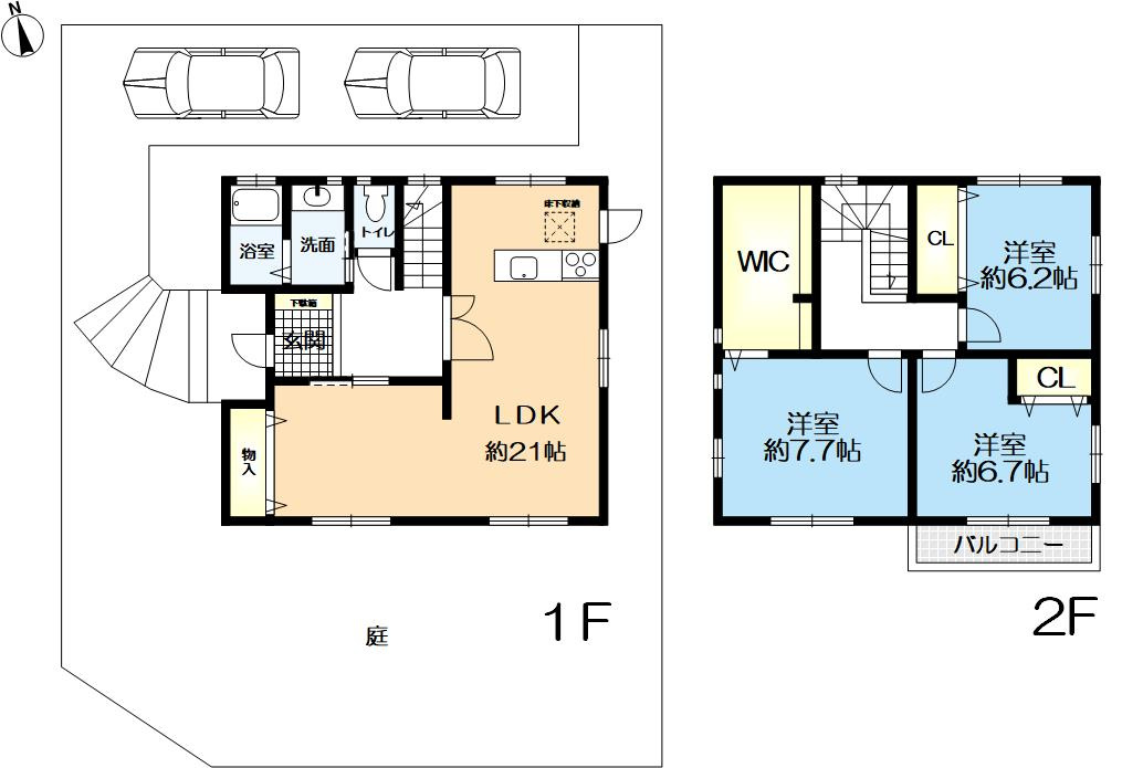 ゆりのき台1丁目　戸建ての間取り