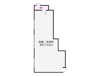 【間取り】 | 百舌鳥赤畑町4丁店舗事務所