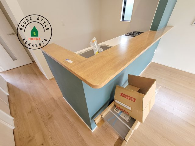 熊本市北区室園町第1-5棟（2号棟）　の内観：施工例|キッチンから立ち込める香りが今日の料理を期待させます。