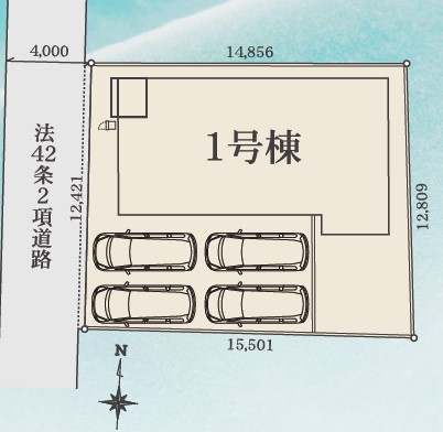 【区画図】 | 高崎市日光町24-1期　1号棟