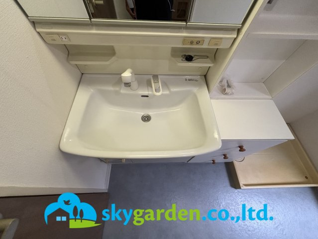 キャッスル東海大学前第二ガーデンテラスＤ棟の独立洗面台