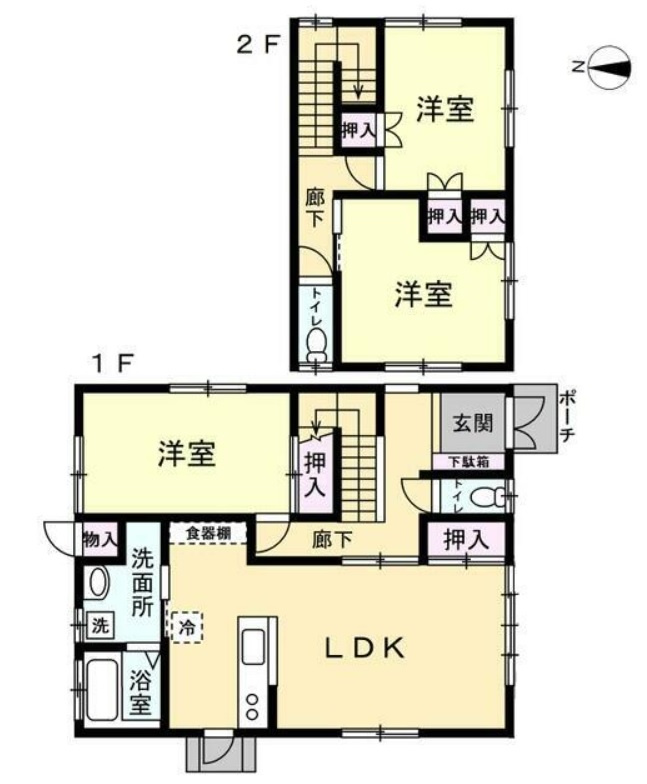 熊野町呉地２丁目9-の間取り