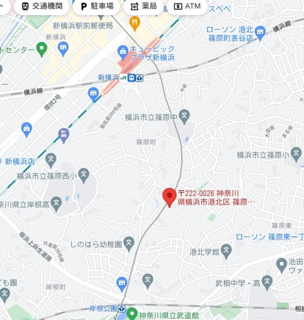 トラフィコ新横浜の地図