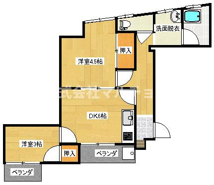 ビブレ下三栖の間取り