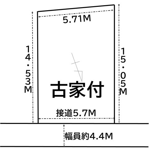 【土地図】 | 上之古家付売土地