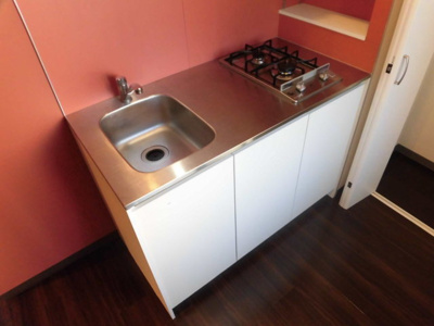 【キッチン】 | シャイン下新庄 | ガスコンロ設置済キッチンです