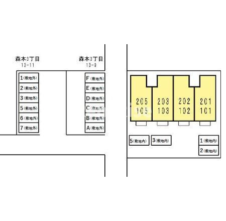 ファミールＳの区画図
