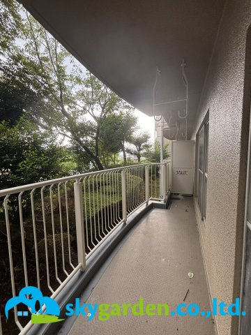 南が丘さつき東住宅団地のバルコニー