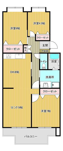 南が丘さつき東住宅団地の間取り