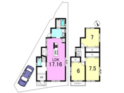 山科区四ノ宮川原町　新築戸建の画像