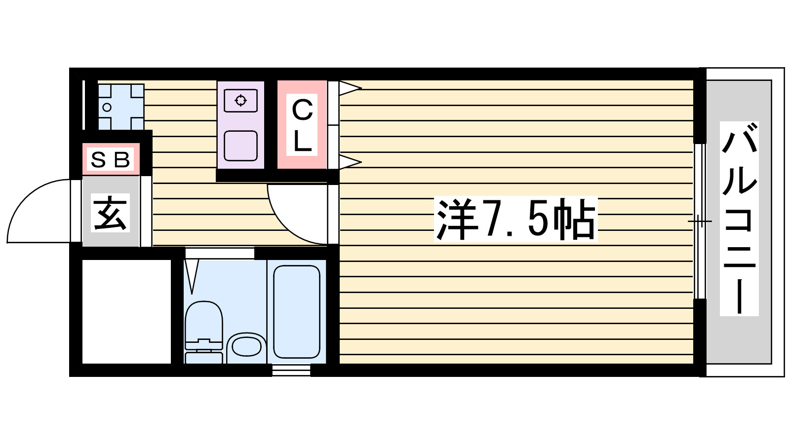 ベルトピア姫路Ⅰの間取り