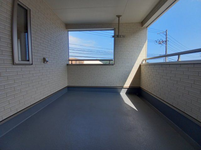 ～本日のご見学も可能です～　【新築建売住宅】　いわき市仁井田町　第2　5号棟のバルコニー|同施工　■□■バルコニーの写真です■□■　お布団など大きいものも、充分に干せる広さがございます。