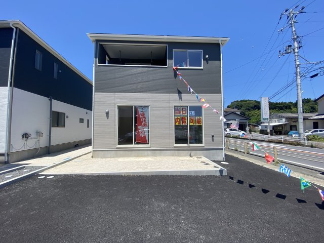 ～本日のご見学も可能です～　【新築建売住宅】　いわき市仁井田町　第2　5号棟の外観|◆写真です◆外観の写真です。お洒落な新築は気分が上がりますね♪