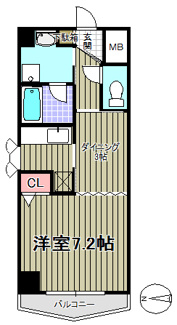 【間取り】 | ロンディーヌⅡ榴岡