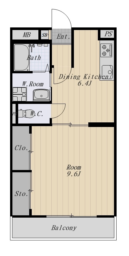 パティオ 304号室の間取り