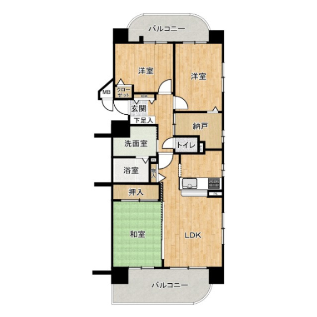 ネオハイツ清明町の間取り|現況と間取り図が相違する場合には現況優先いたします。現地をよくご確認ください。