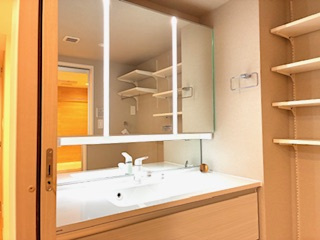 パーク・ハイム稲毛の独立洗面台