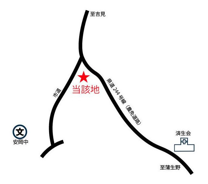 安岡町6丁目造成土地の地図