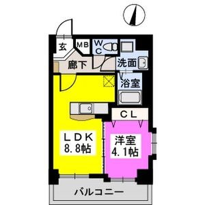 メゾンドオハナの間取り