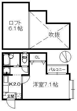ドリームパレス生の松原Ⅱの間取り