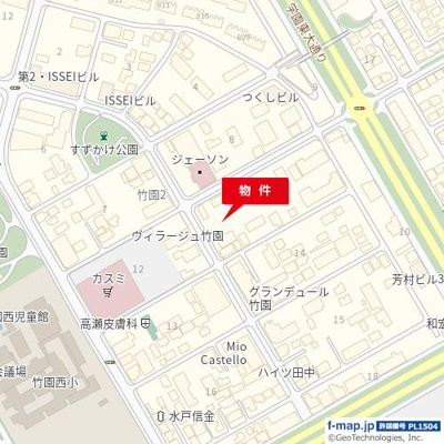 【地図】 | ＬＹＮＮ竹園テナント