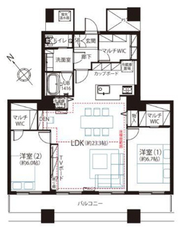 【間取り】 | 晴海アイランドトリトンスクエアビュータワー