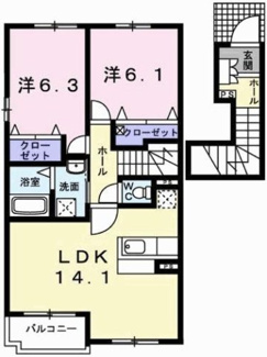 【間取り】 | フィオーレ白浜Ⅱ