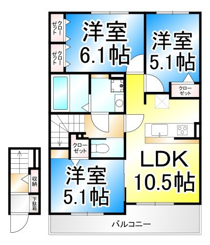 ベルデ・Sの間取り