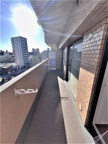 ライオンズマンション舟入中町のバルコニー|南向きバルコニー　※2023年10月撮影