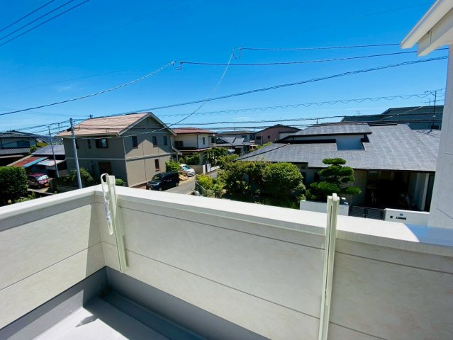 リナージュ/南区/御幸笛田1丁目/24-1期/2号棟のバルコニー|御幸笛田新築完成しました☆即案内致可能☆当日の連絡も大歓迎☆