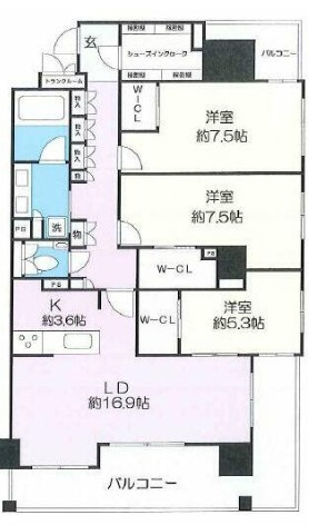 【間取り】 | グラシアス横濱妙蓮寺