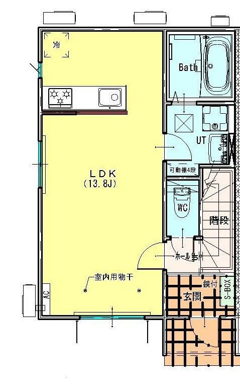 [新築]lavender  の間取り|１階間取り図