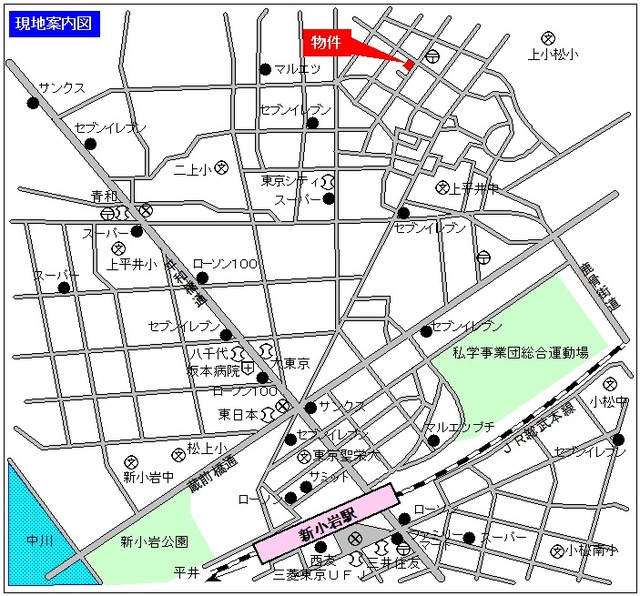 アヴェニールの地図|★物件地図★