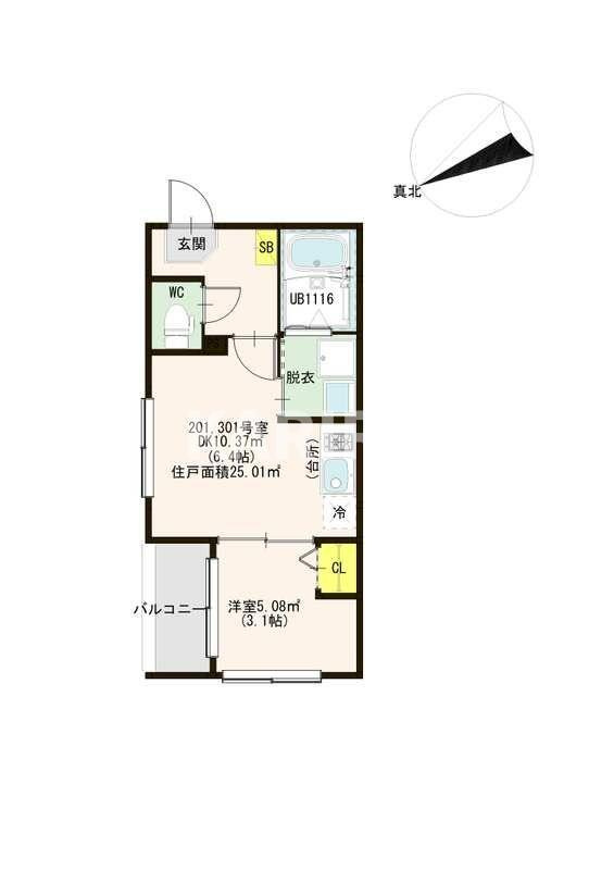 ベル　ルミエール中川の間取り