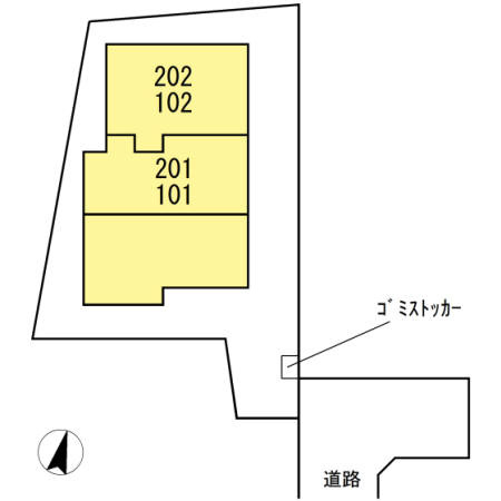 ジーヴォ・KSの区画図