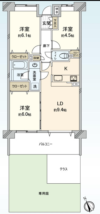 ベルポート朝霞台参番館の間取り
