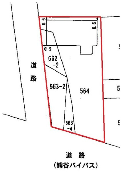 熊谷市柿沼　売地の土地図