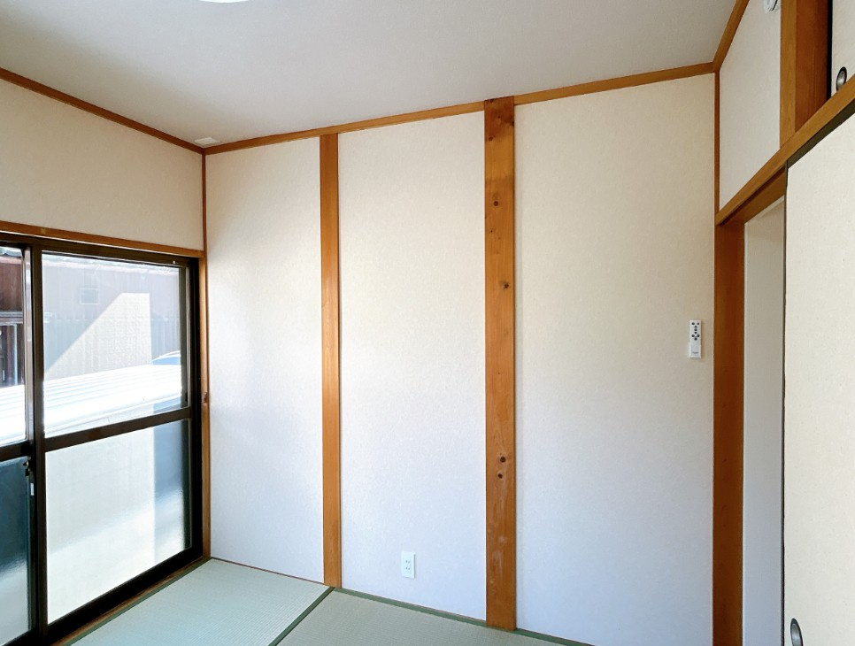リフォーム中古戸建　大垣市青墓町3丁目　昭和58年築の和室|1階南側和室