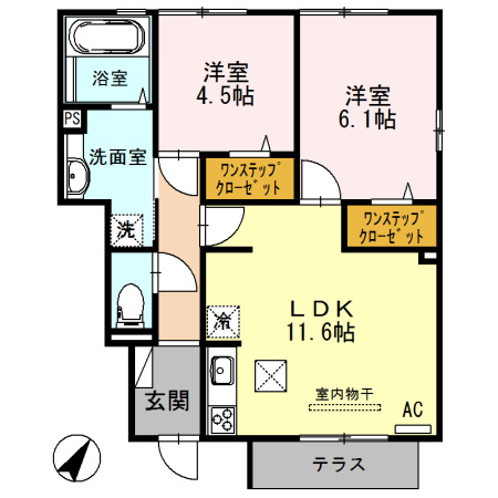 コンフォート大伴の間取り