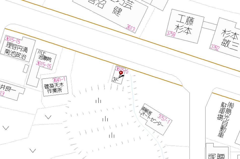 戸建　高山市新宮町　580万の地図