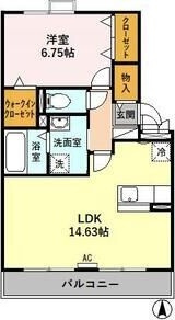 コートハウス岐陽Ⅱ　Aの間取り