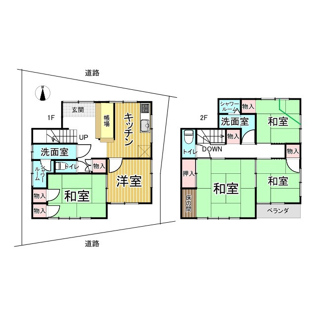粟田口鳥居町 中古戸建の間取り