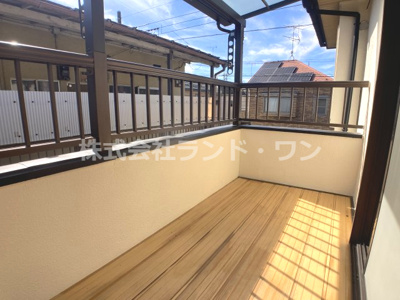 【その他】 | 所沢市若狭3丁目 | 約6帖の洋室からのベランダ