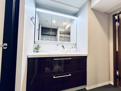 【独立洗面台】 | ライオンズステーションプラザ大島 | ワイド独立洗面台