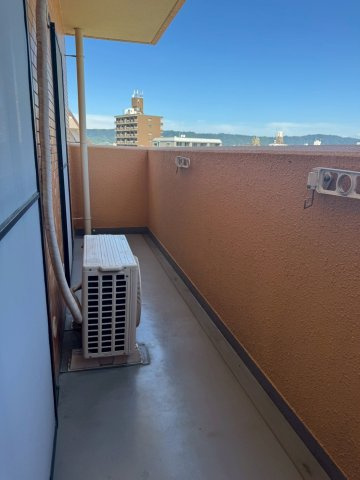 ライオンズマンション三木町のバルコニー