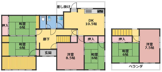 【間取り】 | 増築がございます。