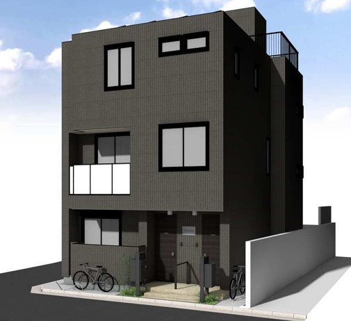 仮称　押上３丁目メゾンの外観パース|★新築／旭化成ＺＥＨ－Ｍ対応マンション★完成イメージ★