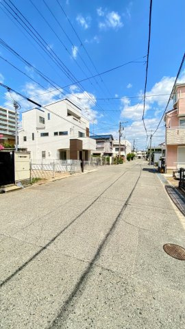 石在町の前面道路含む現地写真